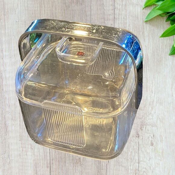 Mid-Century Modern Italian Lucite Ice Bucket by Guzzini - Picture 1 of 10